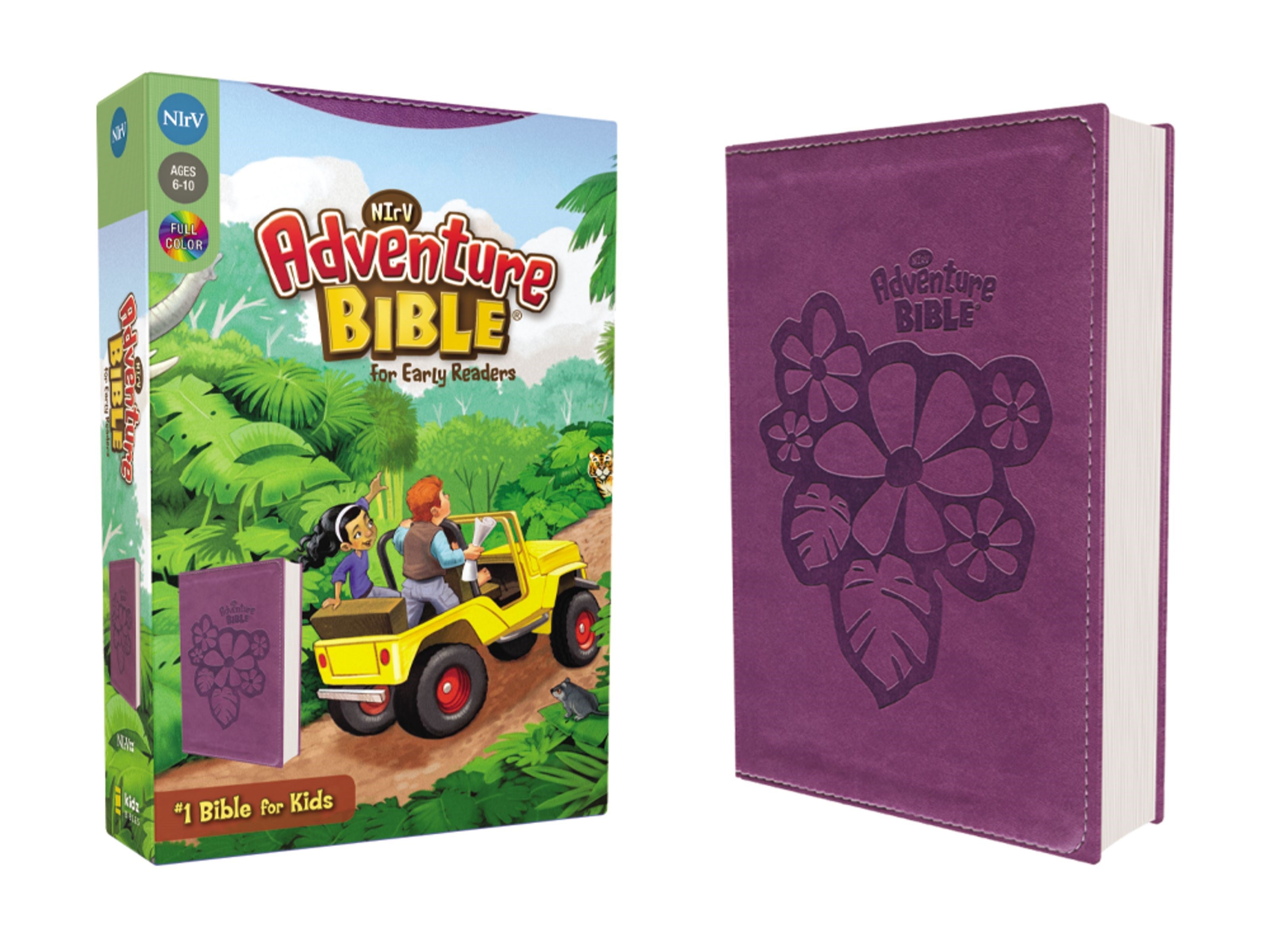 NIrV, Adventure Bible for Early Readers, Leathersoft, Purple, Full Color  (Revised)