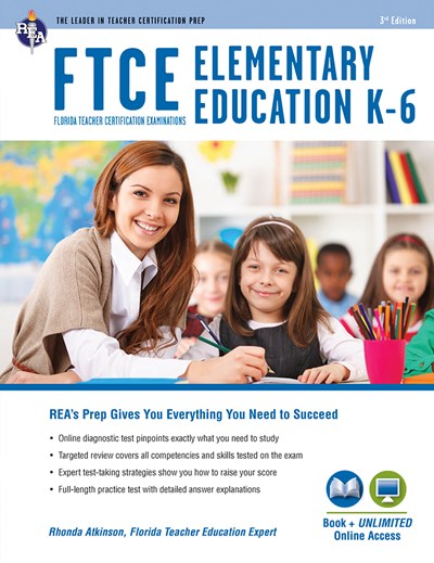 FTCE Elementary Education K-6 Book + Online  (3rd Edition, Revised)