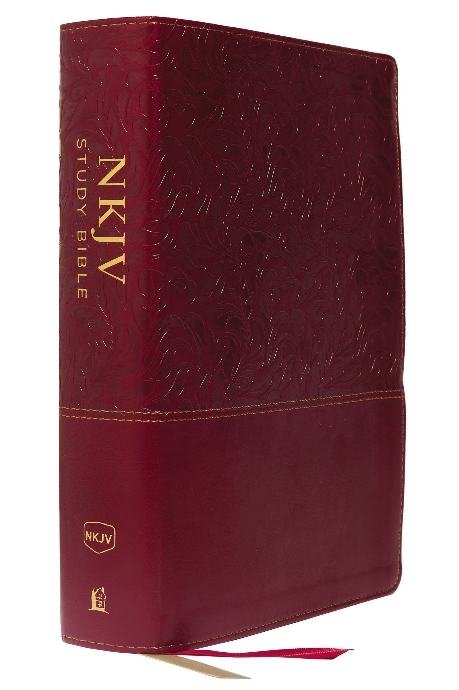 NKJV Study Bible, Leathersoft, Red, Full-Color, Thumb Indexed, Comfort Print: The Complete Resource for Studying God’s Word