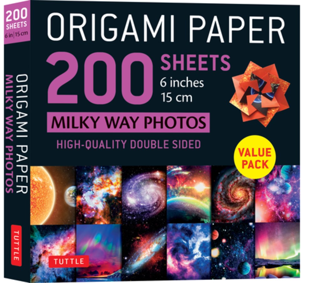 Origami Paper 200 sheets Milky Way Photos 6 (15 cm) : Tuttle Origami Paper: Double Sided Origami Sheets Printed with 12 Different Photographs (Includes Instructions for 6 Projects)