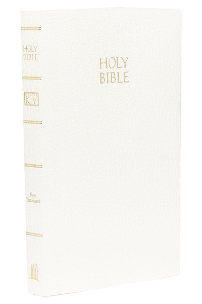KJV, Vest Pocket New Testament, Leathersoft, White, Red Letter: Holy Bible, King James Version