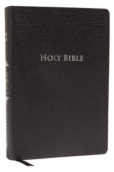 KJV Study Bible, Large Print, Bonded Leather, Black, Red Letter: Second Edition (Large type / large print)
