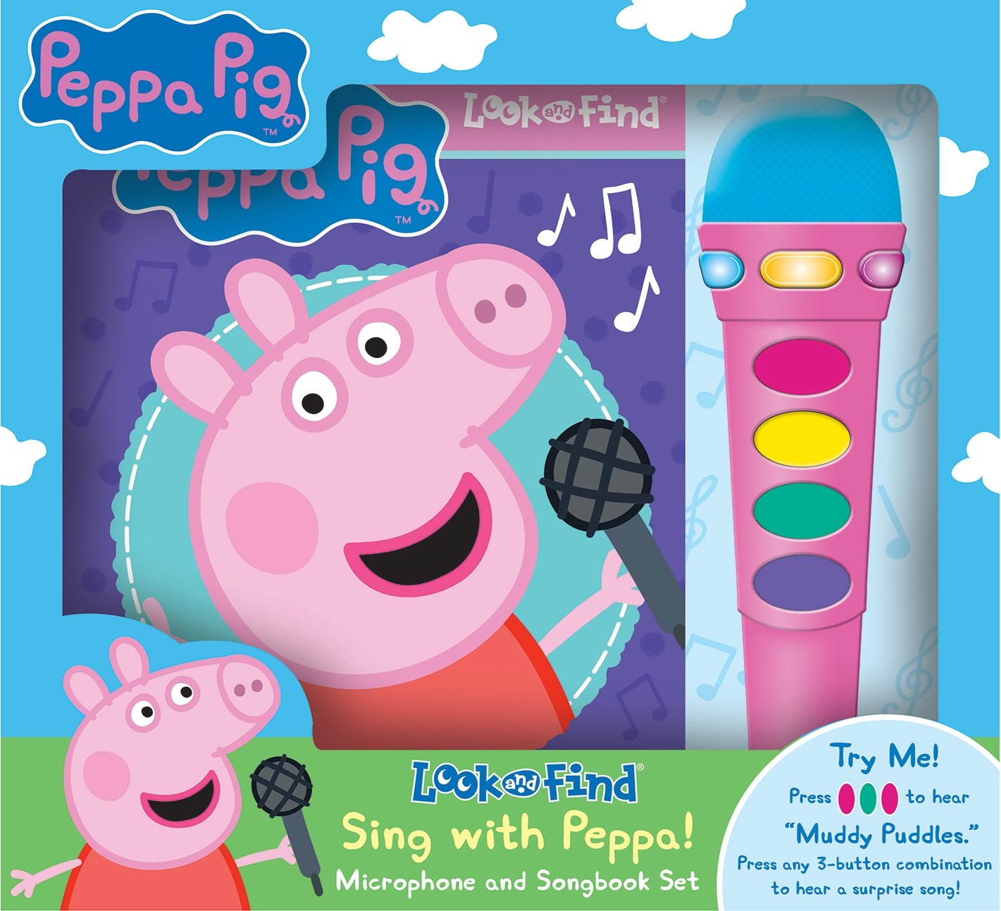 Peppa Pig: Sing with Peppa! Look and Find Microphone and Songbook Set : Look and Find Microphone and Songbook Set