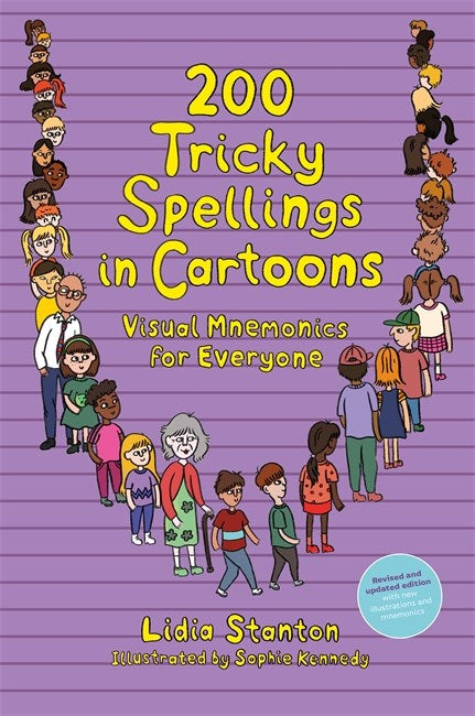 200 Tricky Spellings in Cartoons: Visual Mnemonics for Everyone - US edition (Illustrated)