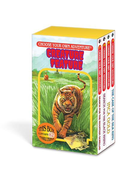 Choose Your Own Adventure 4-Book Boxed Set Creature Feature Box (The Case of the Silk King, Inca Gold, Search for the Black Rhino, Search for the Mountain Gorillas)