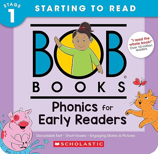 Bob Books - Phonics for Early Readers Box Set | Decodable Phonics Books, Ages 4 and up, Kindergarten (Stage 1: Starting to Read)