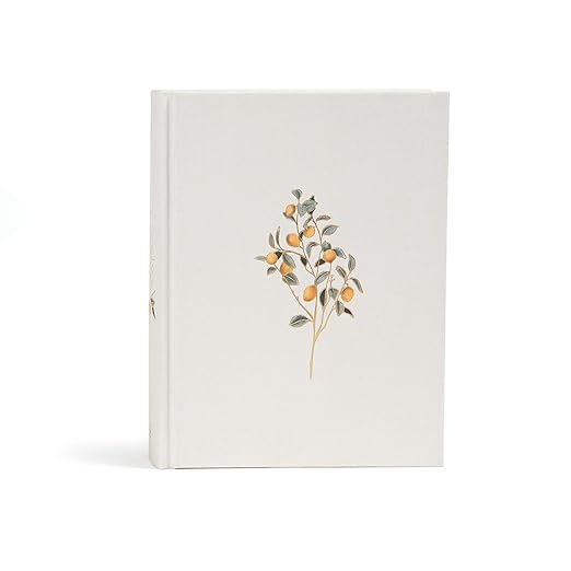 CSB Notetaking Bible for Women, Hosanna Revival Edition, Lemons Cloth Over Board, Black Letter, Single-Column, Journaling Space, Reading Plan, Easy-to-Read Bible Serif Type