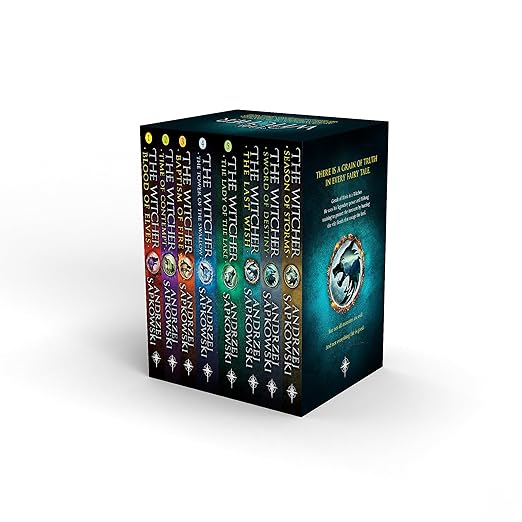 The Witcher Boxed Set: The Last Wish, Sword of Destiny, Blood of Elves, Time of Contempt, Baptism of Fire, The Tower of The Swallow, The Lady of the Lake, Season of Storms