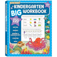 Kindergarten Big Workbook Ages 5 -6: 220+ Activities, Writing, Phonics, Reading & Language Arts, Counting and Math (Gold Stars Series)
