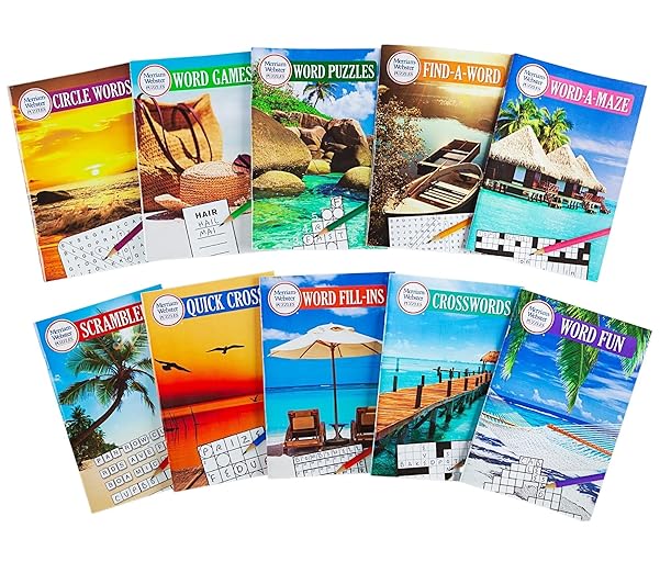 Merriam-Webster Puzzles 10 Booklet Set (Brain Games)