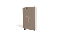 The Jesus Bible, NIV Edition, Cloth over Board, Gray Linen, Comfort Print