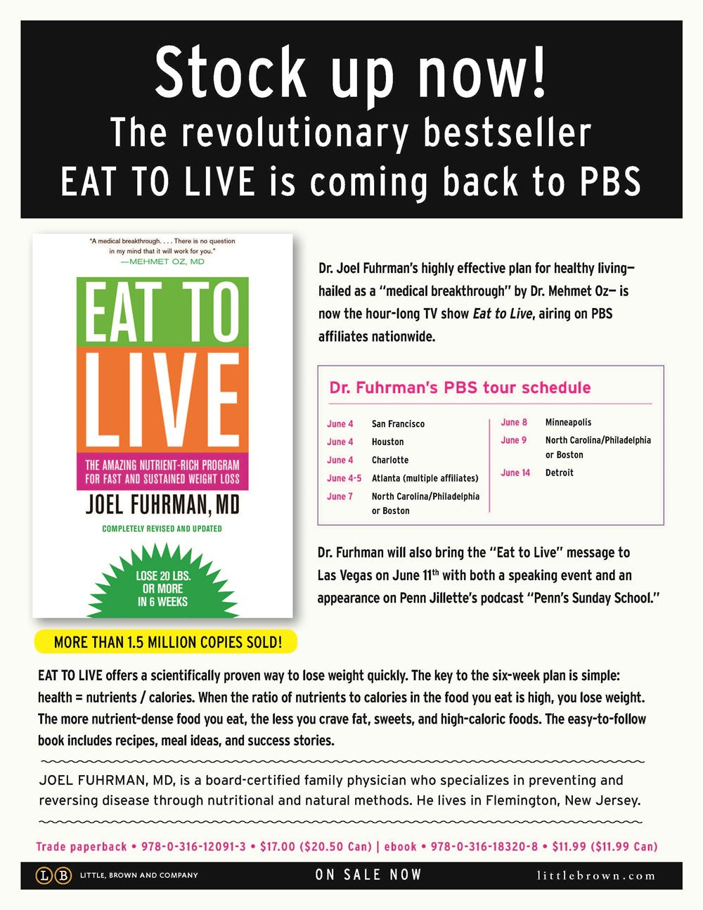 Eat to Live: The Amazing Nutrient-Rich Program for Fast and Sustained Weight Loss, Revised Edition