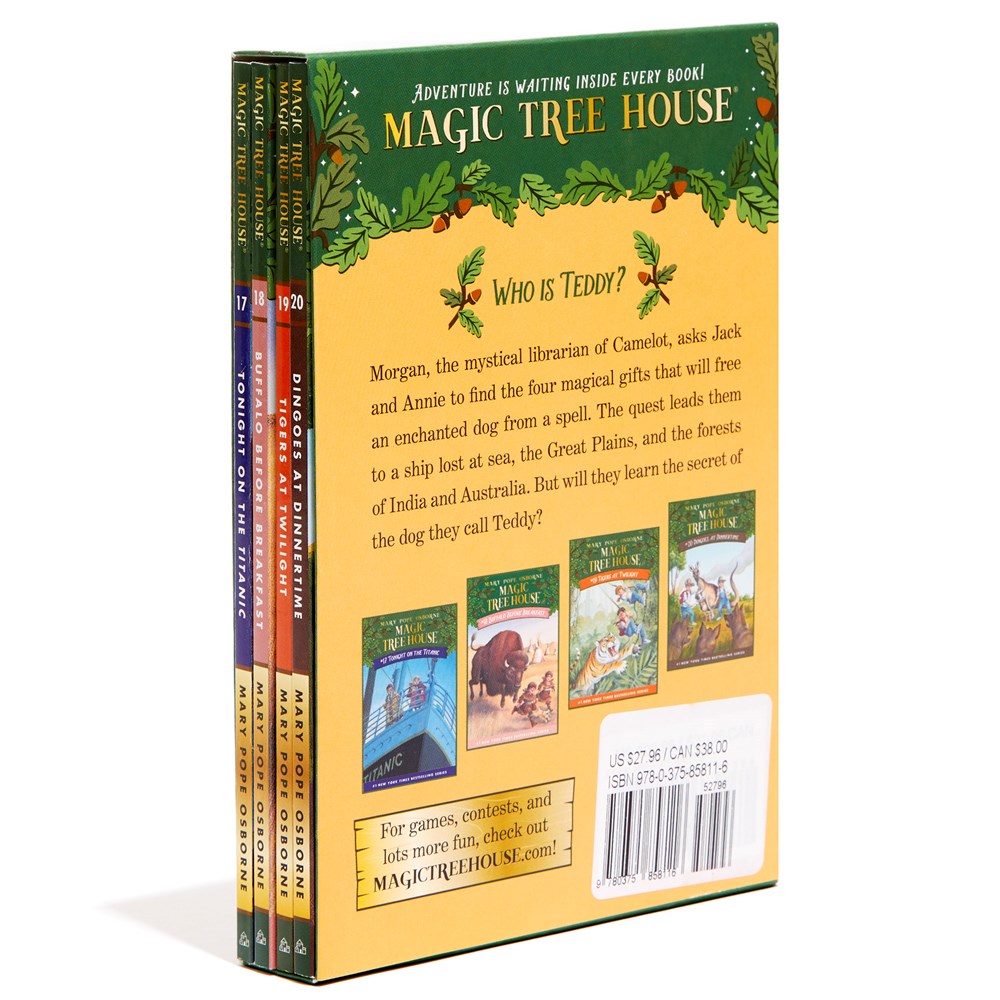 Magic Tree House Books 17-20 Boxed Set: The Mystery of the Enchanted Dog