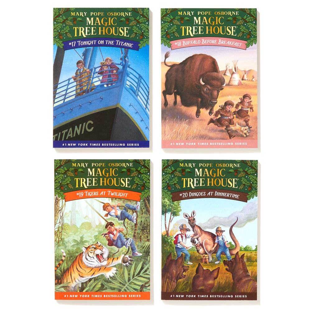 Magic Tree House Books 17-20 Boxed Set: The Mystery of the Enchanted Dog