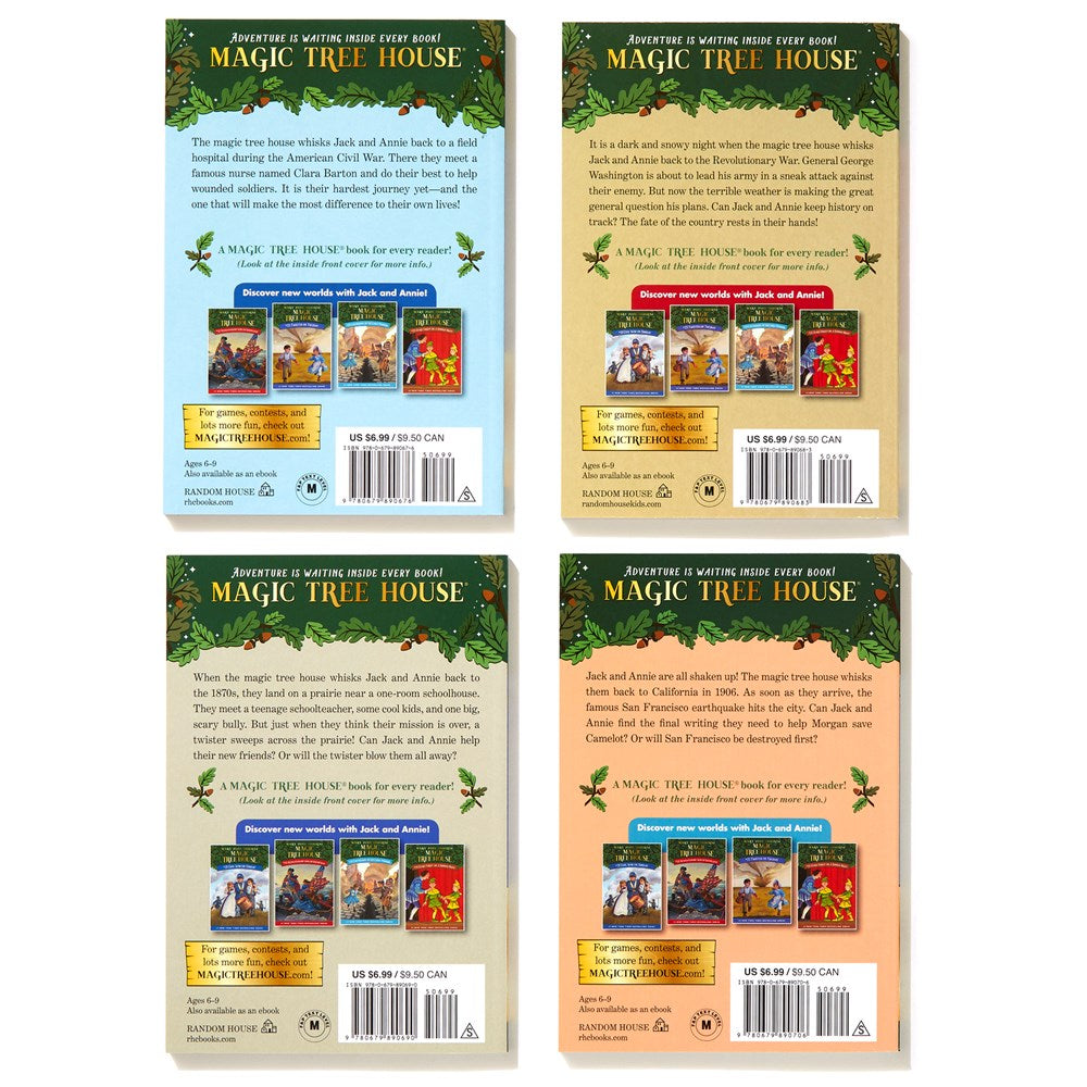 Magic Tree House Books 21-24 Boxed Set: American History Quartet