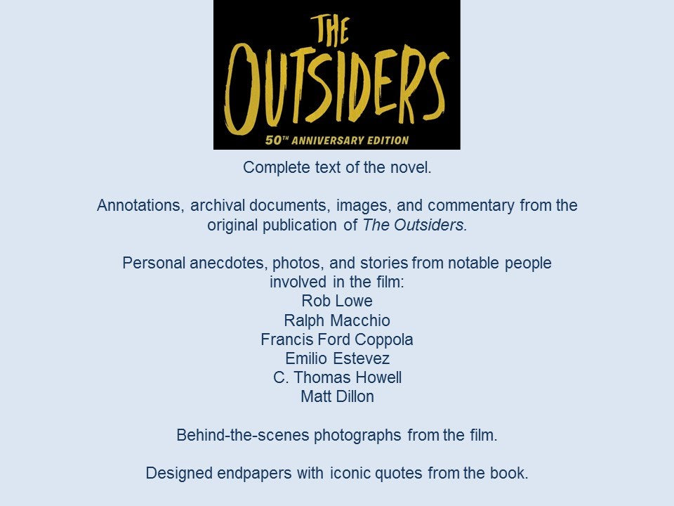 The Outsiders 50th Anniversary Edition