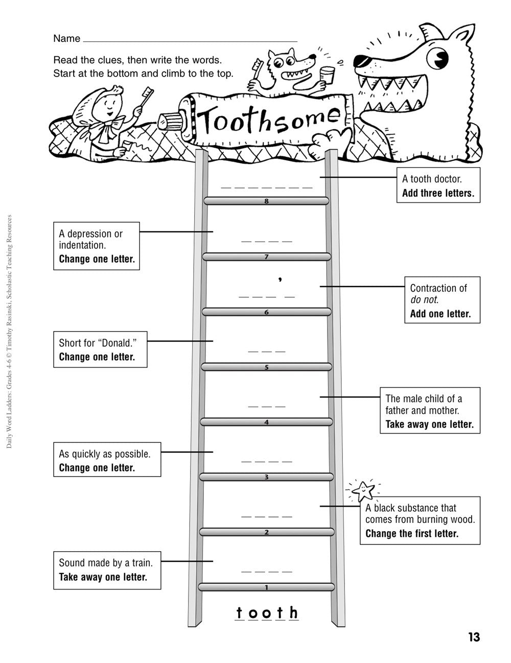 Daily Word Ladders: Grades 4-6: 100 Reproducible Word Study Lessons That Help Kids Boost Reading, Vocabulary, Spelling & Phonics Skills--Independently!