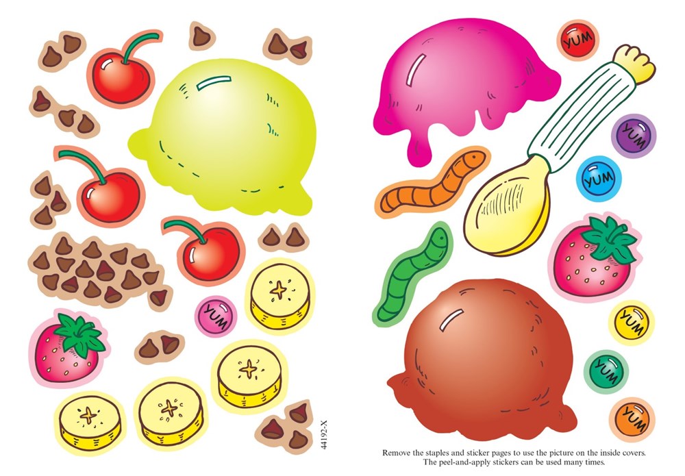 Make Your Own Ice Cream Sundae Sticker Activity Book (Dover Little Activity Books: Food)