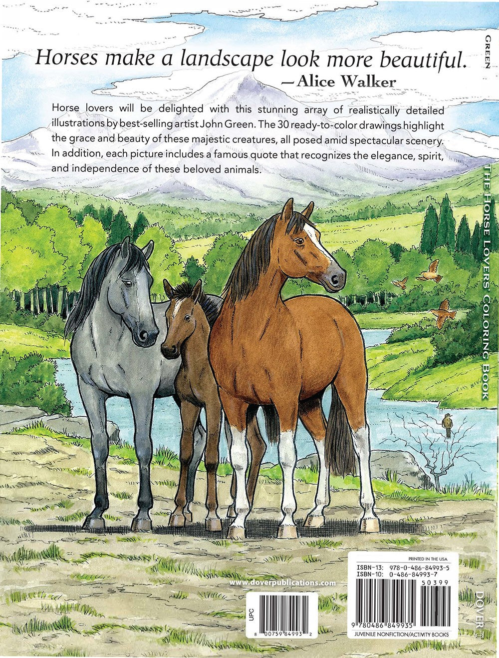 The Horse Lovers' Coloring Book (Dover Animal Coloring Books)