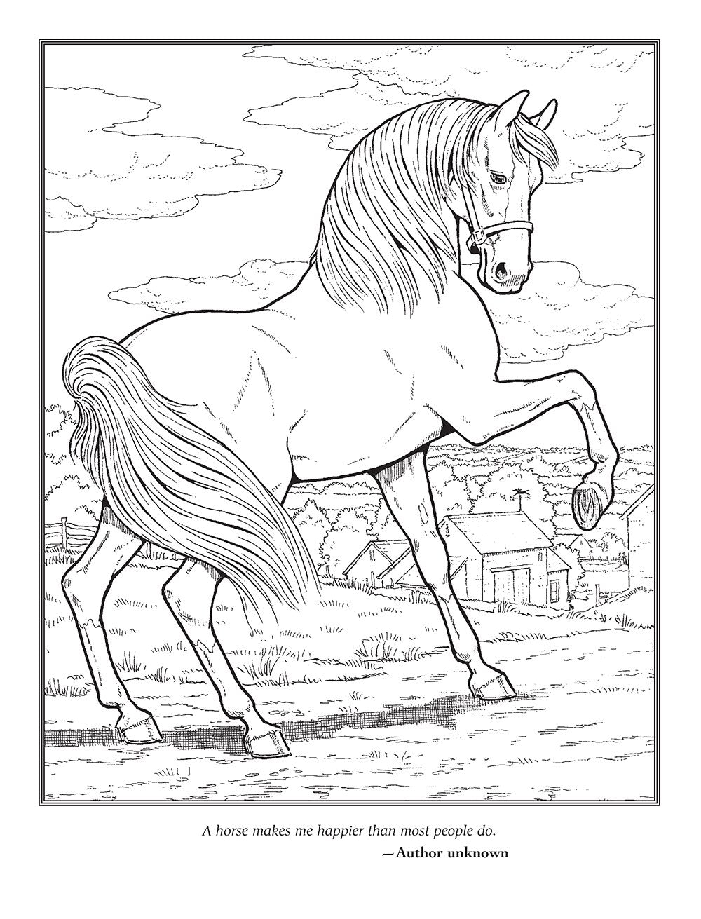 The Horse Lovers' Coloring Book (Dover Animal Coloring Books)