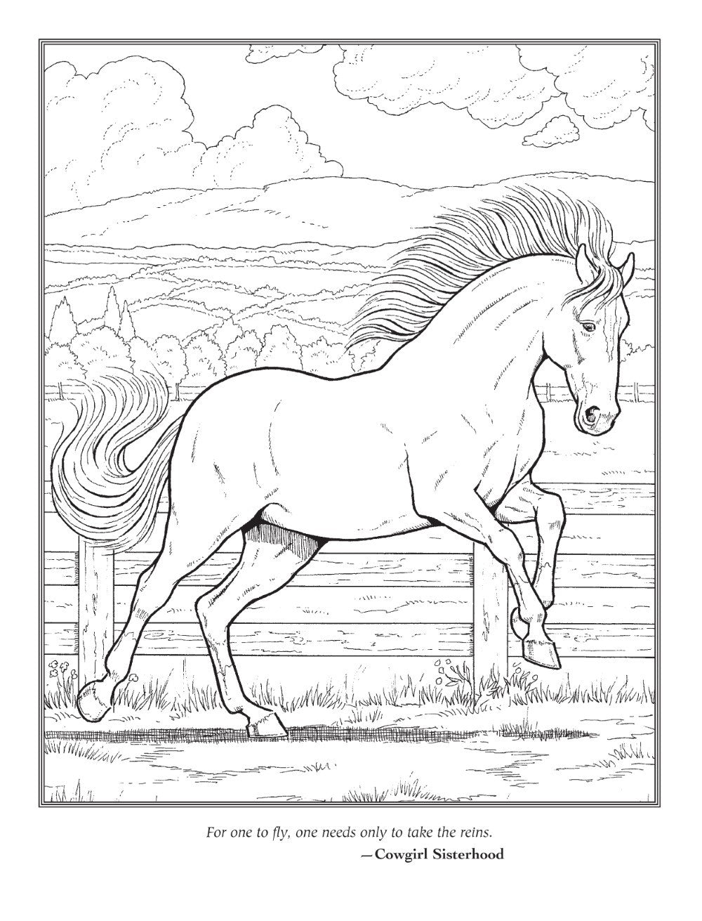 The Horse Lovers' Coloring Book (Dover Animal Coloring Books)