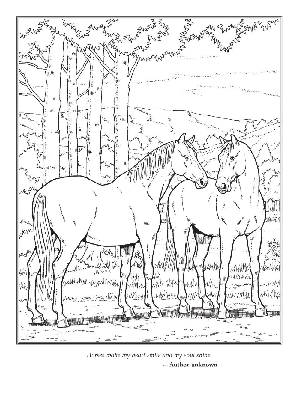 The Horse Lovers' Coloring Book (Dover Animal Coloring Books)