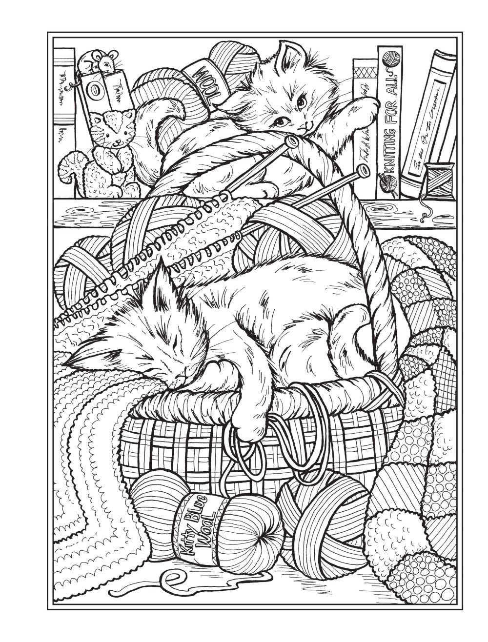 Creative Haven It's a Cat's World! Coloring Book (Adult Coloring Books: Pets)