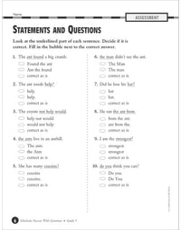 Scholastic Success With Grammar: Grade 3 Workbook