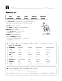 240 Vocabulary Words Kids Need to Know: Grade 6