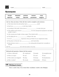 240 Vocabulary Words Kids Need to Know: Grade 6