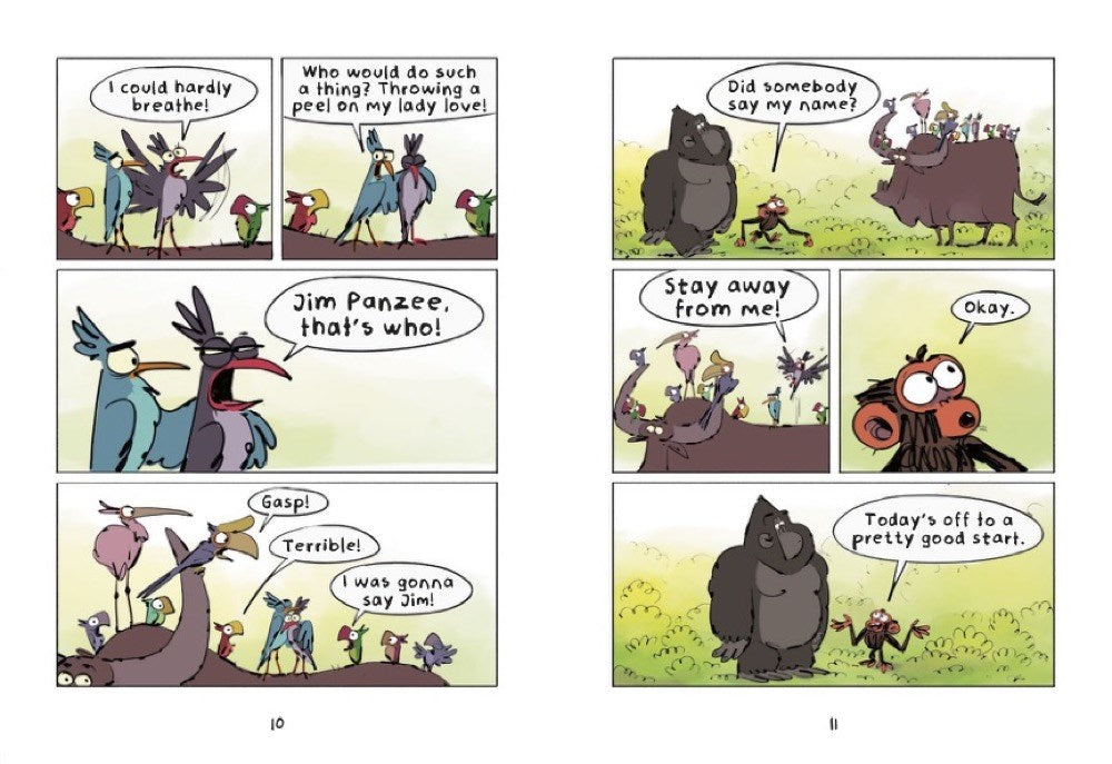 Grumpy Monkey Who Threw That?: A Graphic Novel (Grumpy Monkey Graphic Novels)