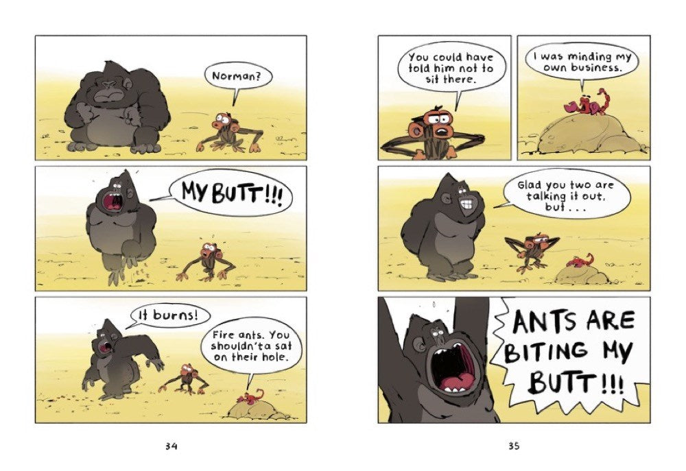 Grumpy Monkey Who Threw That?: A Graphic Novel (Grumpy Monkey Graphic Novels)