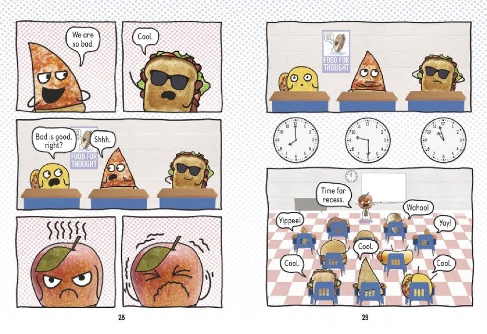 Pizza and Taco: Too Cool for School: (A Graphic Novel)