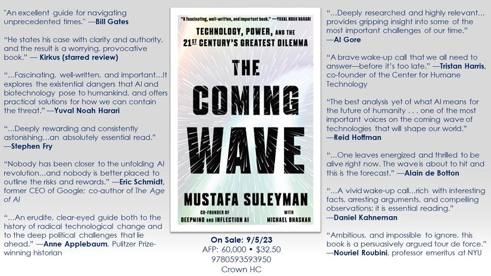 The Coming Wave: Technology, Power, and the Twenty-first Century's Greatest Dilemma