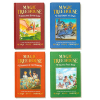 Magic Tree House 1-4 Treasury Boxed Set: Dinosaurs Before Dark; The Knight at Dawn; Mummies in the Morning; Pirates Past Noon