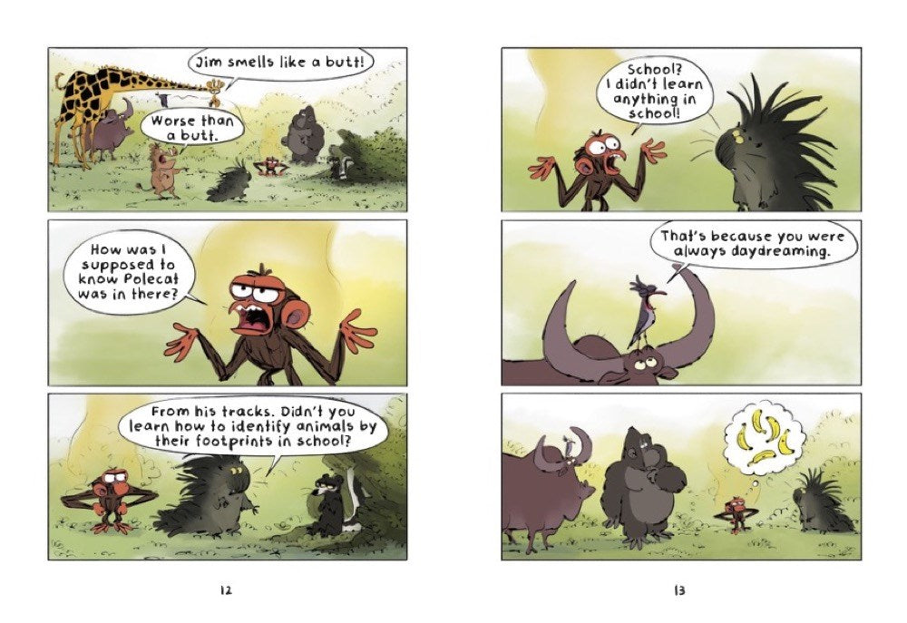 Grumpy Monkey School Stinks!: A Graphic Novel (Grumpy Monkey Graphic Novels)