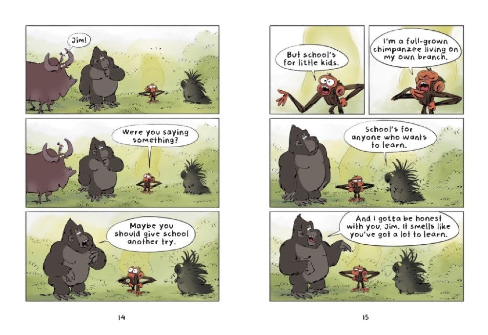 Grumpy Monkey School Stinks!: A Graphic Novel (Grumpy Monkey Graphic Novels)