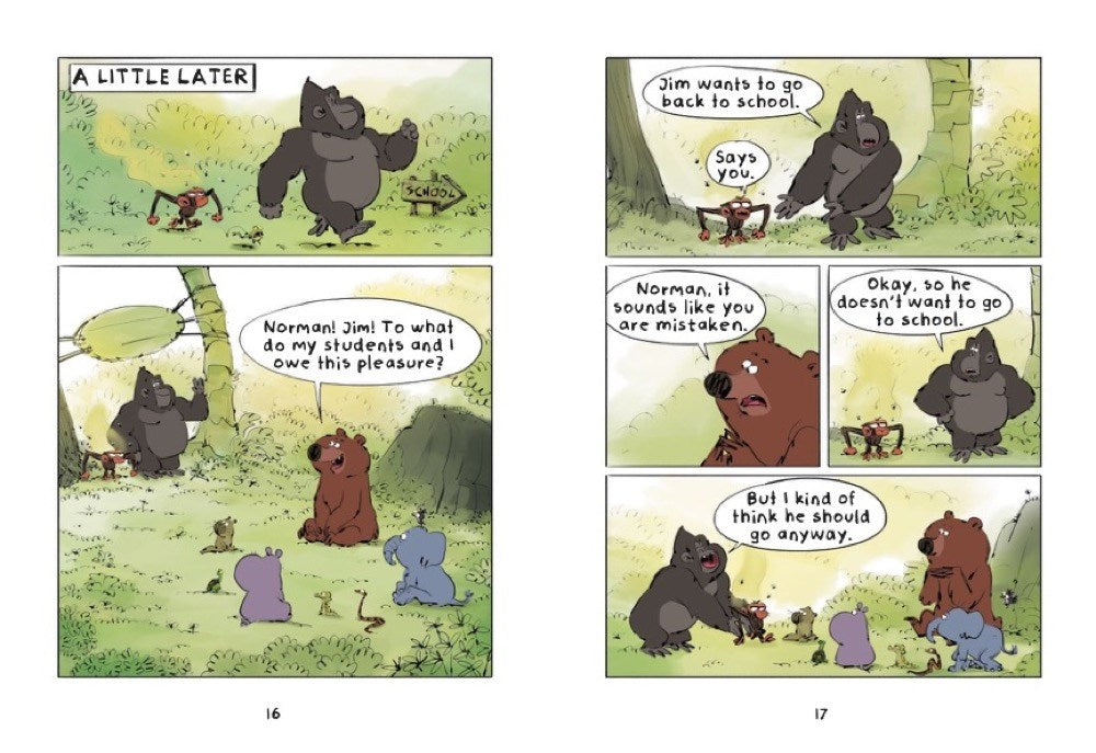 Grumpy Monkey School Stinks!: A Graphic Novel (Grumpy Monkey Graphic Novels)