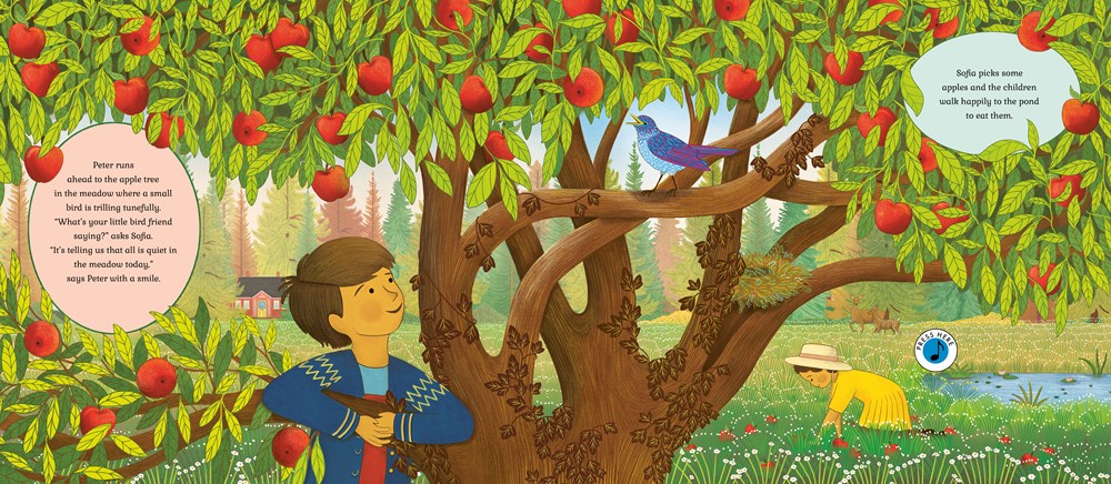 The Story Orchestra: Peter and the Wolf: Press the note to hear Prokofiev's music