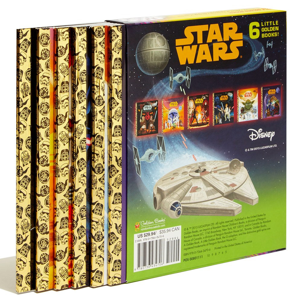 The Star Wars Little Golden Book Library (Star Wars): The Phantom Menace; Attack of the Clones; Revenge of the Sith; A New Hope; The Empire Strikes Back; Return of the Jedi