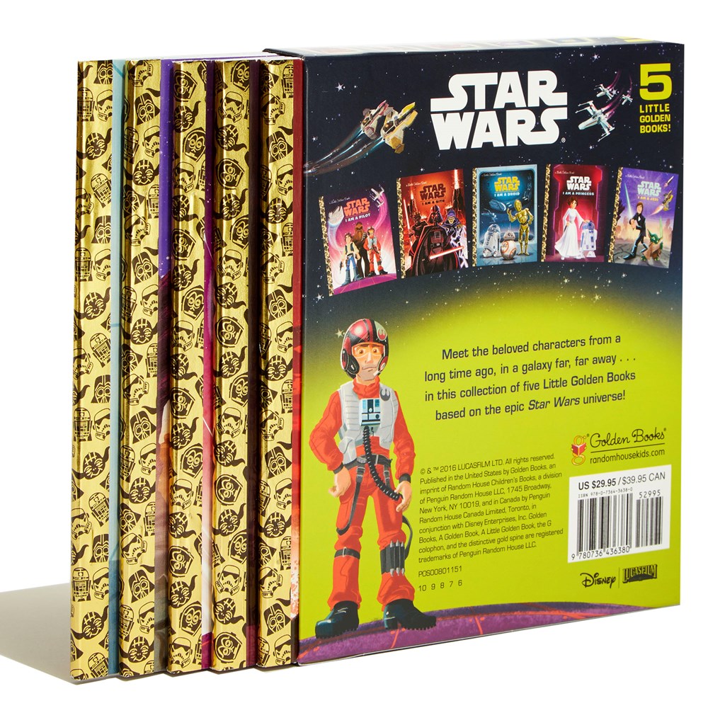 Star Wars: I Am a...Little Golden Book Library -- 5 Little Golden Books: I Am a Pilot; I Am a Jedi; I Am a Sith; I Am a Droid; I Am a Princess