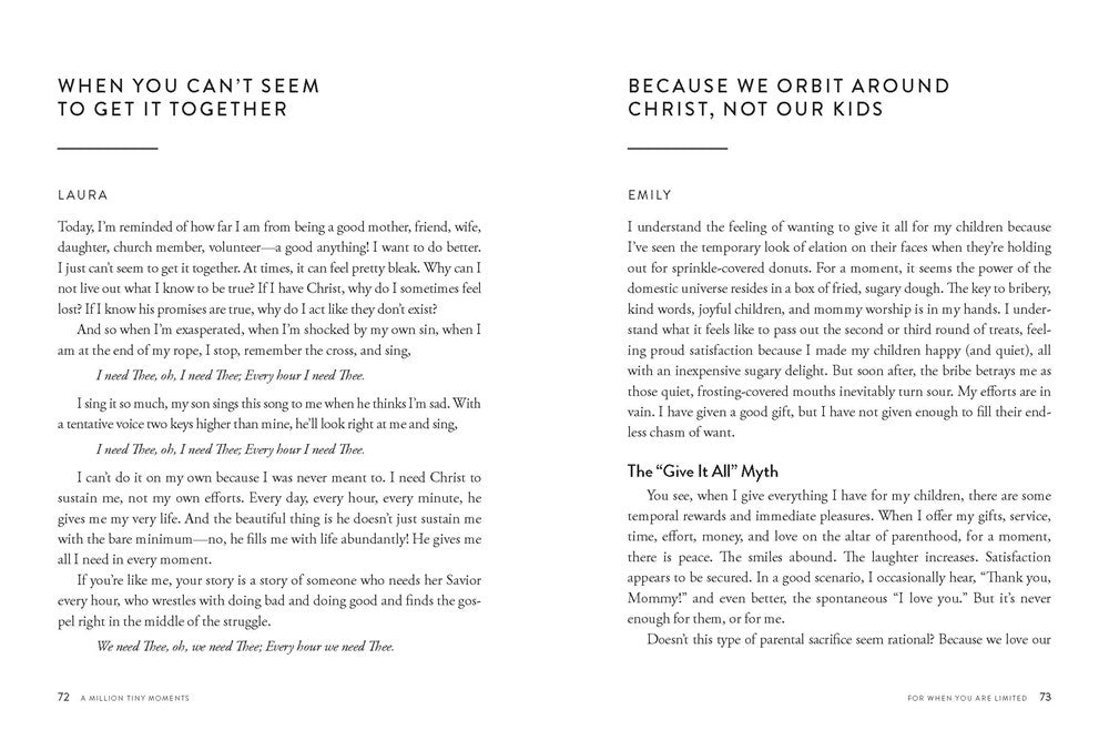 A Million Tiny Moments: Reflections to Refresh a Mom's Spirit