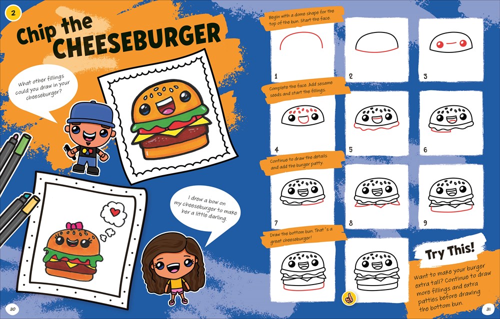 Draw with Art for Kids Hub Cute and Funny Foods