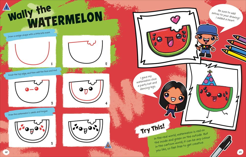 Draw with Art for Kids Hub Cute and Funny Foods