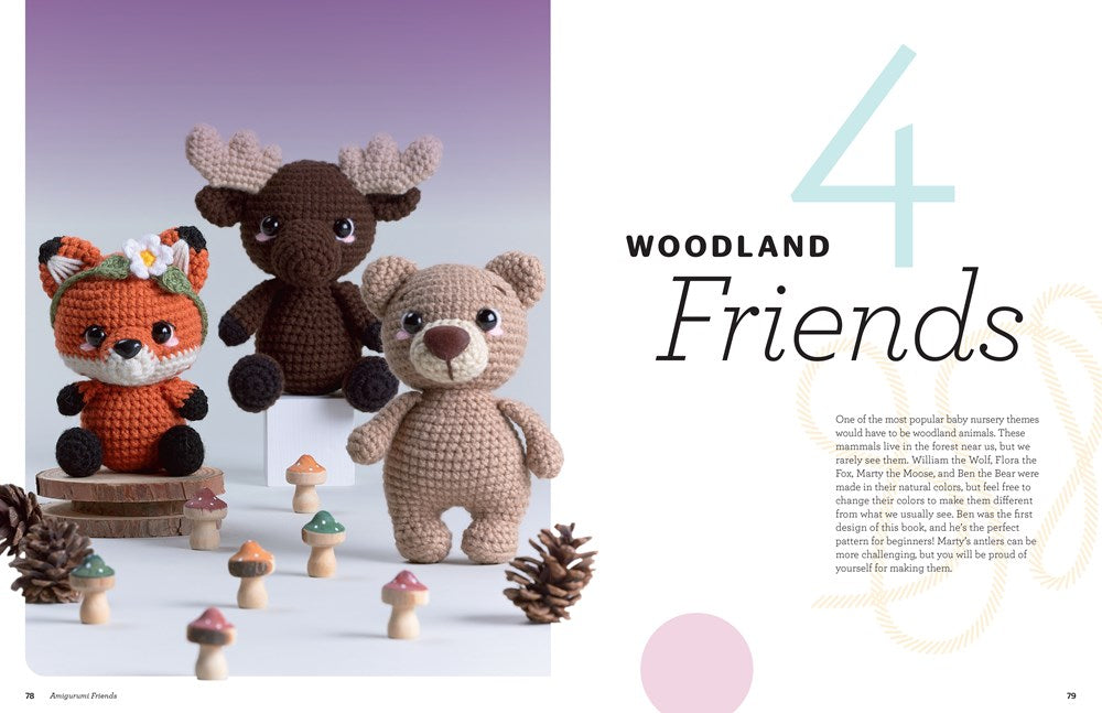 Amigurumi Friends: 20 Easy Patterns to Create 100+ Adorable Custom Crochet Critters - Explore Infinite Possibilities with Shapes, Colors, Details, and Yarns