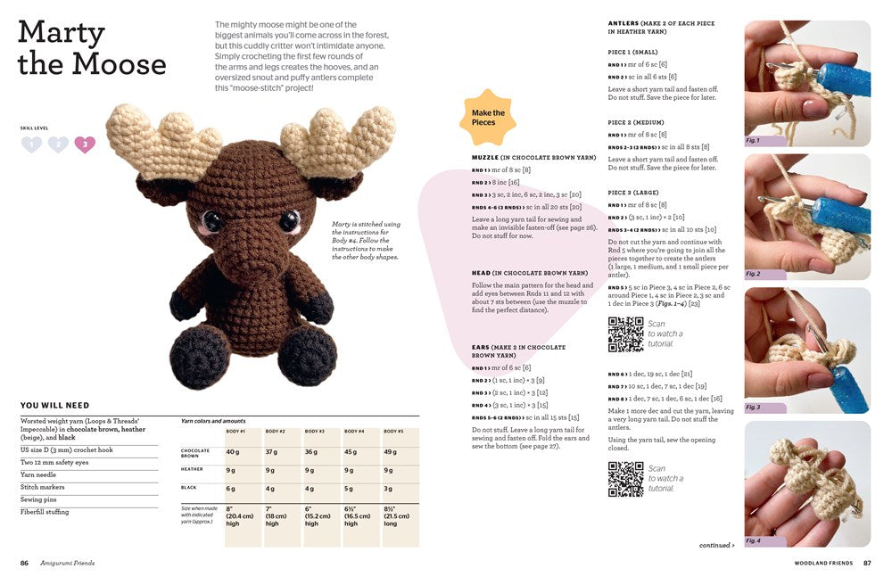 Amigurumi Friends: 20 Easy Patterns to Create 100+ Adorable Custom Crochet Critters - Explore Infinite Possibilities with Shapes, Colors, Details, and Yarns