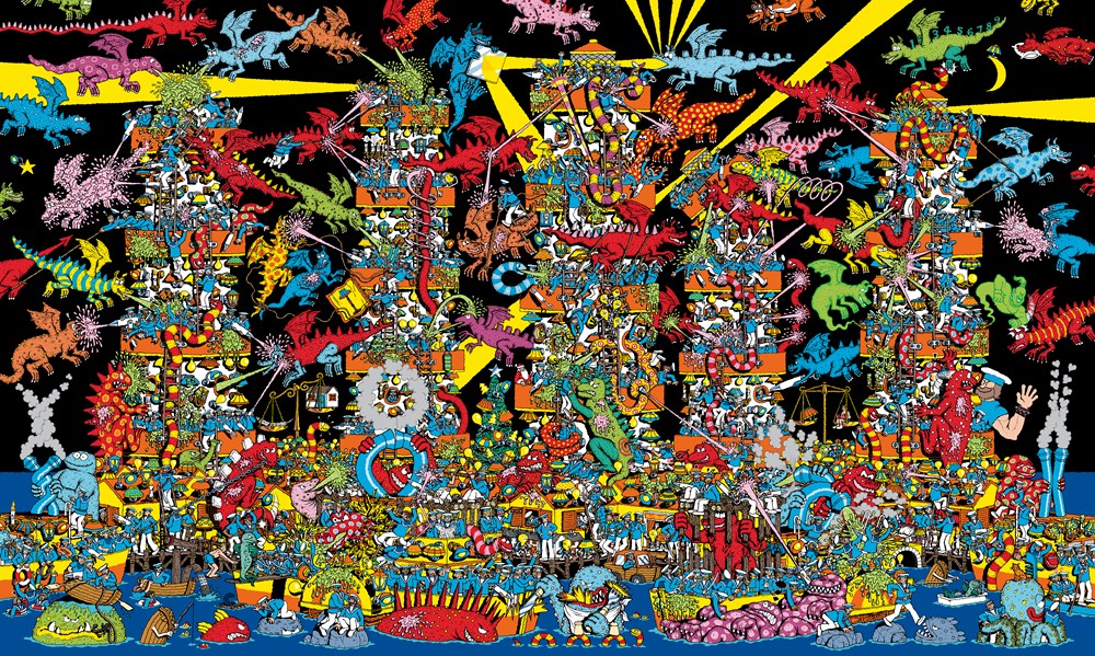 Where's Waldo? The Wonder Book: Deluxe Edition with New Searches and Collectible Poster (A Hidden Object Activity Book with Search & Find Puzzles and Spot-the-Difference Game)