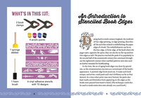 Stenciled Book Edges Kit: Turn Your Favorite Books into Custom Works of Art - Includes: Project Book, Paint Pots, Stencils, Sponge Tools, Book Clamps