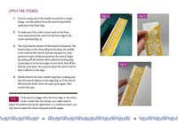 Stenciled Book Edges Kit: Turn Your Favorite Books into Custom Works of Art - Includes: Project Book, Paint Pots, Stencils, Sponge Tools, Book Clamps