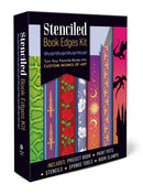 Stenciled Book Edges Kit: Turn Your Favorite Books into Custom Works of Art - Includes: Project Book, Paint Pots, Stencils, Sponge Tools, Book Clamps